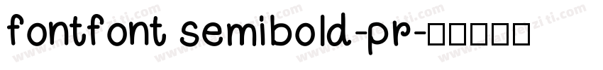 fontfont semibold-pr字体转换